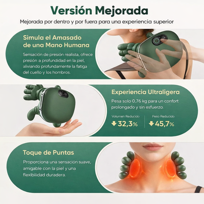 💆‍♂️ CerviHands™ - Masajeador de Cuello con Manos Térmico – Envío Gratis ⏳
