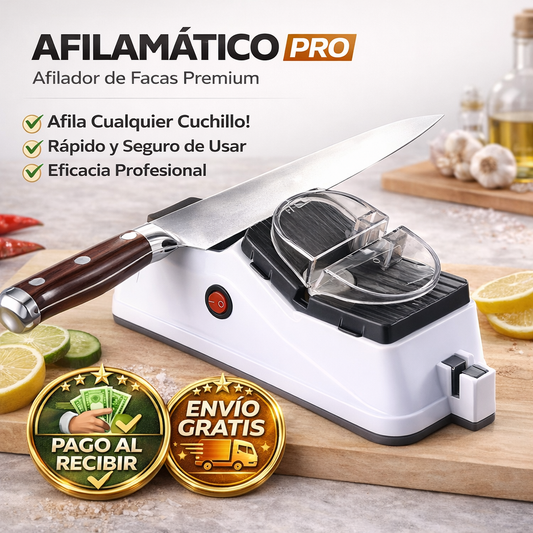 Afilamático Pro™ - Afilador de Cuchillos Electrico + 4 en 1 + Envío Gratis