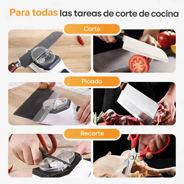 Afilamático Pro™ - Afilador de Cuchillos Electrico + 4 en 1 + Envío Gratis