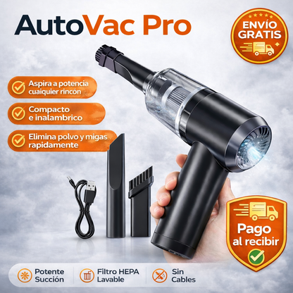 AutoVac Pro™ - Aspirador Portátil para Coche