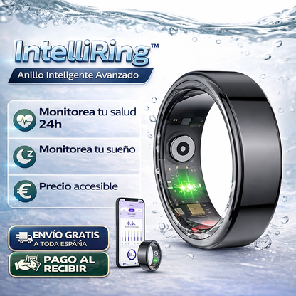 IntelliRing™ - Anillo Inteligente Avanzado + Monitorea tu Salud + Sueño