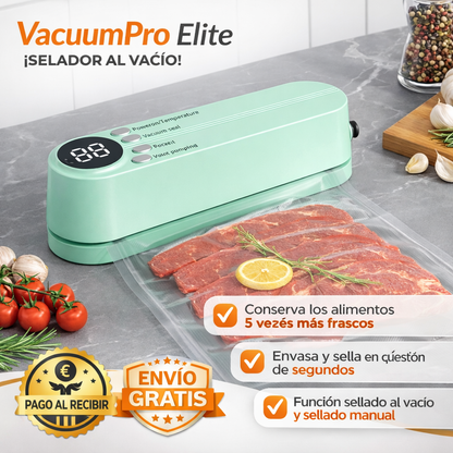 VacuumPro Elite – Sellado al Vacío Inteligente 3 en 1 + Tus alimentos frescos por más tiempo