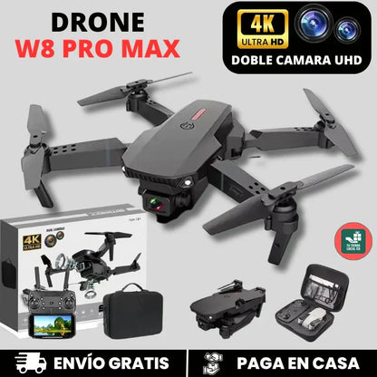 Dron con doble cámara 4K + Maletín Gratis