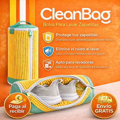 CleanBag™ - Bolsa para Lavar tus Zapatillas sin Daños + Sin Ruido + Protección Total