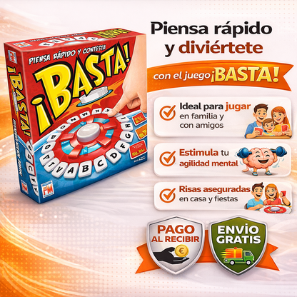 🎲 Basta™ - Juego de Palabras + Envío Gratis 🔥