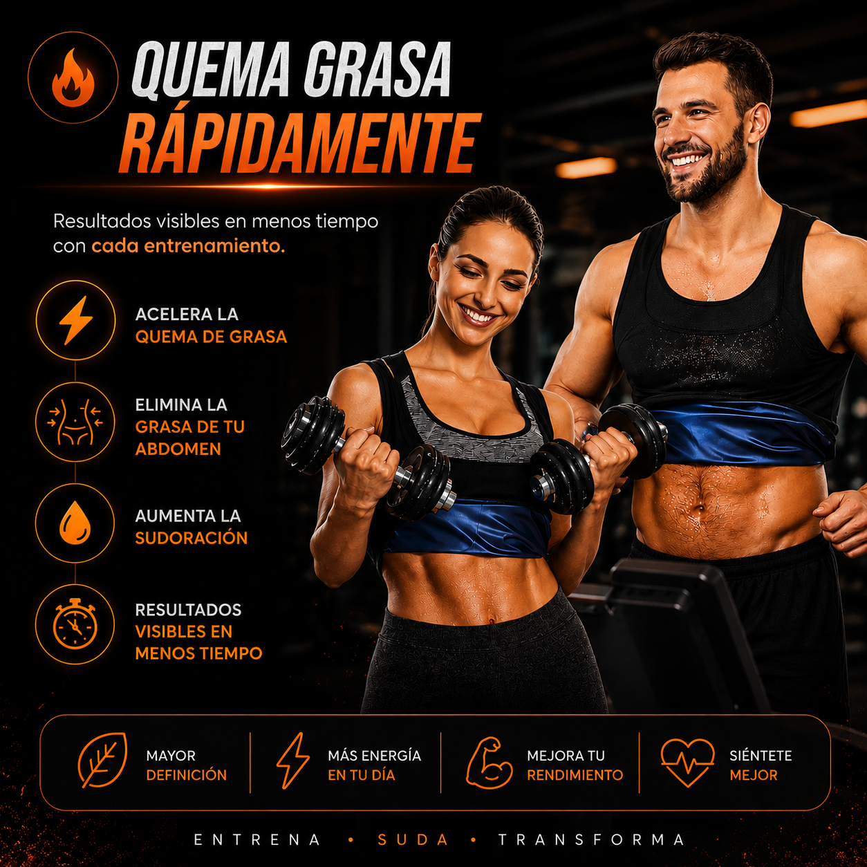 🥵 Camiseta Reductora Efecto Sauna: Suda Más, Define Mejor ⏳