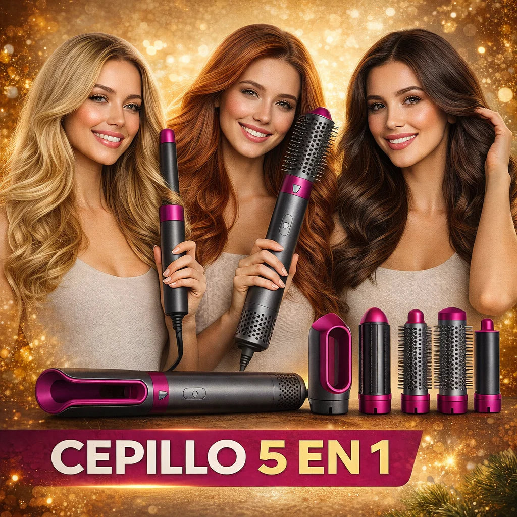 💨 Cepillo Secador ULTRA PRO™ con 5 accesorios incluidos + caja y cargador premium + REGALO EXCLUSIVO 🔥