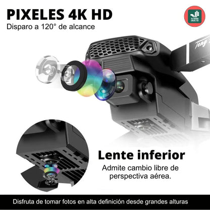 Dron con doble cámara 4K + Maletín Gratis