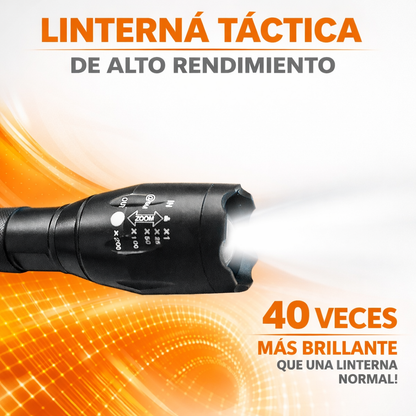 🔦 Linterna Táctica Alpha-X Pro 22X + 5 Modos + Envío Gratis 🔥