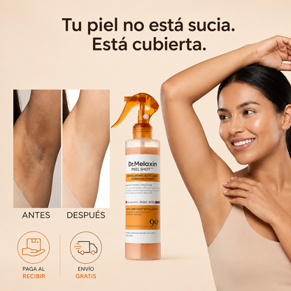 🧴 Peel Shot Exfoliante Corporal con Ácido kójico + Cúrcuma ⏳