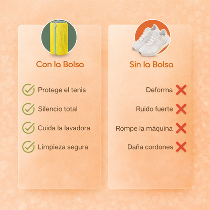 CleanBag™ - Bolsa para Lavar tus Zapatillas sin Daños + Sin Ruido + Protección Total