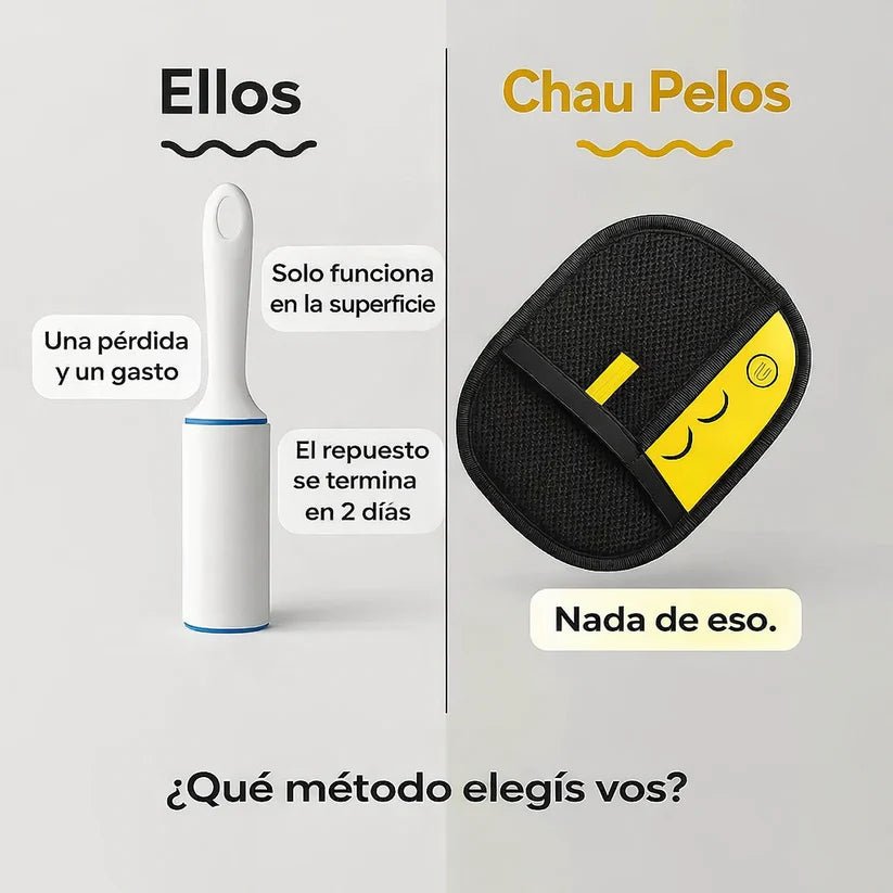 🐾 Chau Pelos: Removedor de pelos de mascotas! ⏳