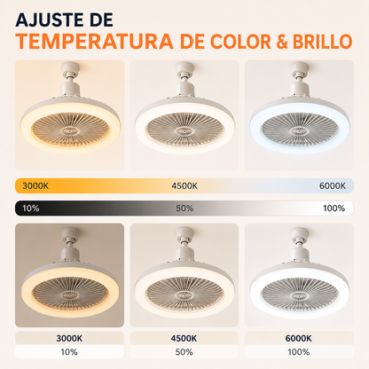 🌬️ Ventilador de Techo Con Luz Led + Control Remoto + Envío Gratis 🔥