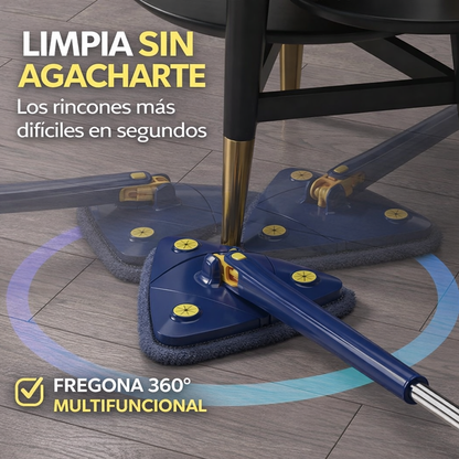 💧 Fregona AquaLuxe 360°™ - Fregona de Limpieza telescópica 360 autoescurrible + Recambio Gratis 🔥