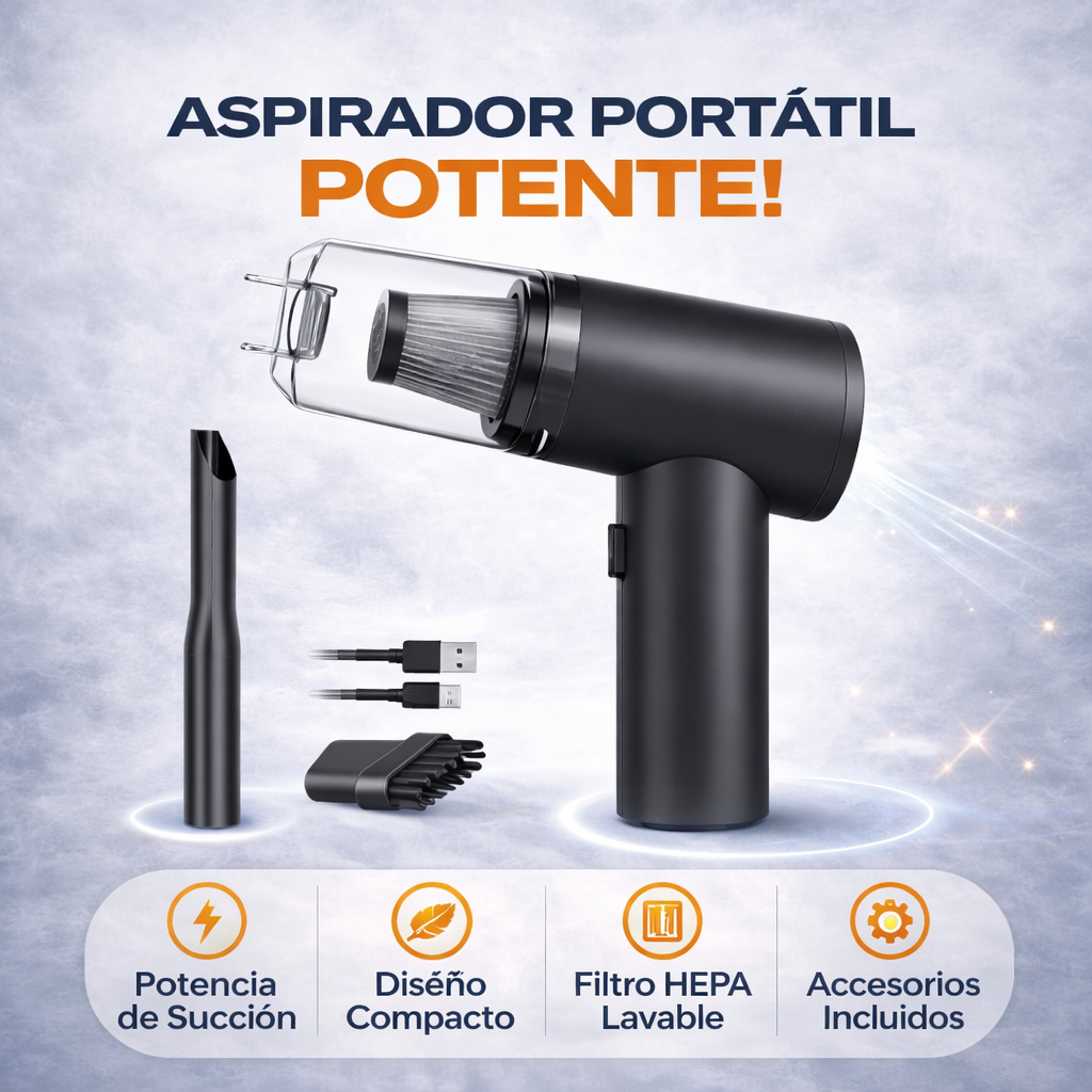 AutoVac Pro™ - Aspirador Portátil para Coche