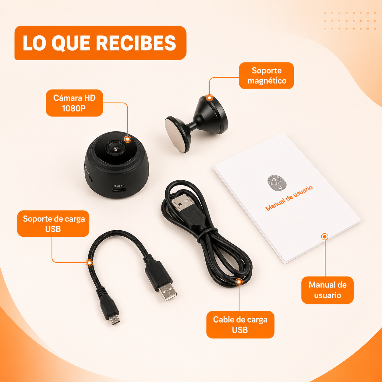 📷 Mini Cámara Espia 1080p HD ⏳