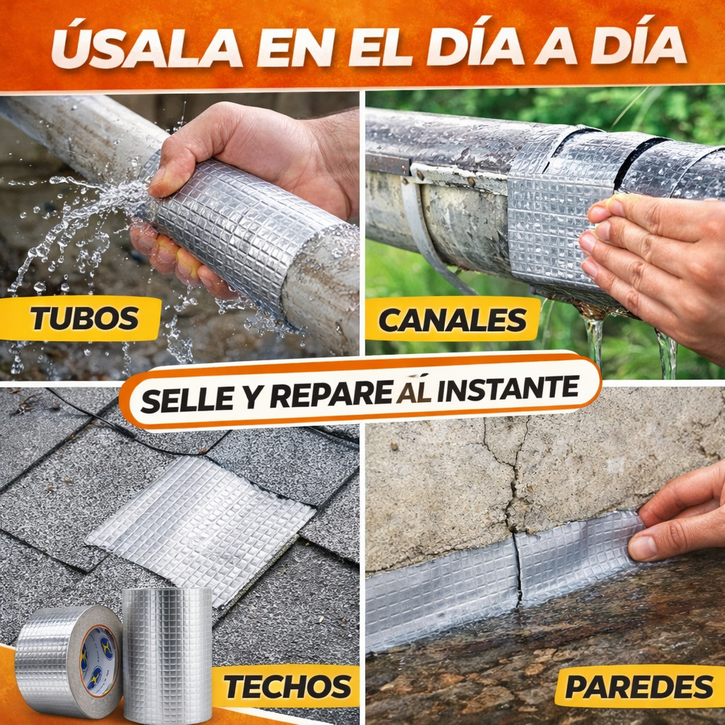 💧 FlashTape Ultra™ - Cinta Impermeable + Reparación Impermeable Instantánea 🔥
