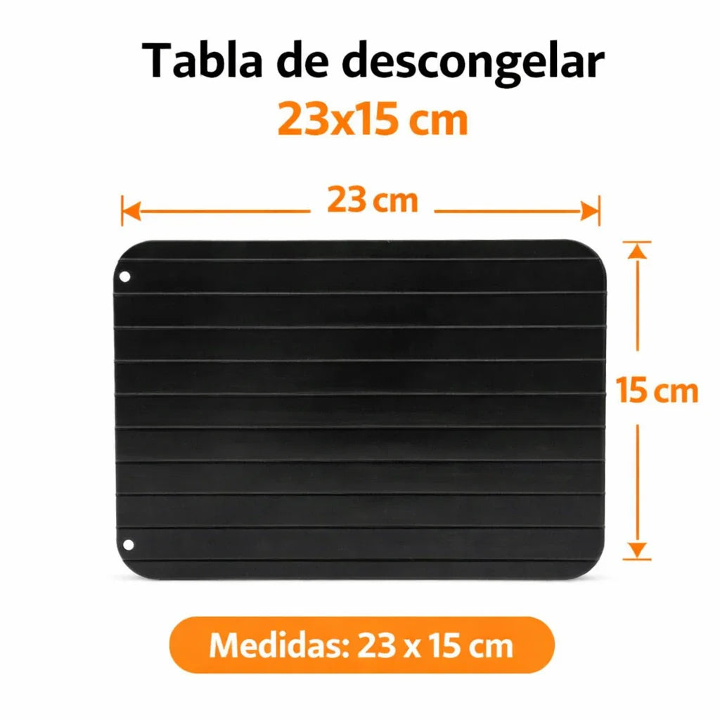 🥵 Descongela+™ – Tabla de Descongelación Rápida + Carne Lista en Minutos + Sin Electricidad 🥩