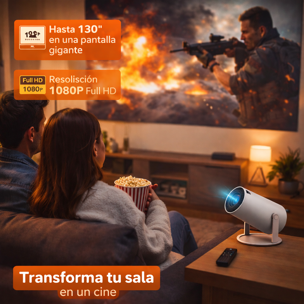 CINEenCASA™ - Proyector portátil ultra HD