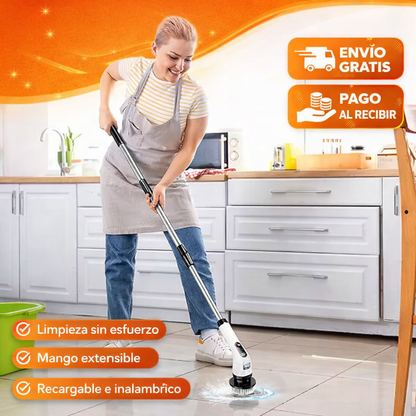 MultiClean™ 9 en 1 - Cepillo de Limpieza Eléctrico Giratorio + 9 Cabezales + Envío Gratis
