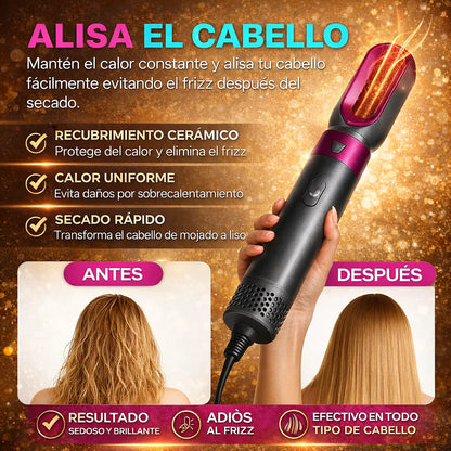 💨 Cepillo Secador ULTRA PRO™ con 5 accesorios incluidos + caja y cargador premium + REGALO EXCLUSIVO 🔥