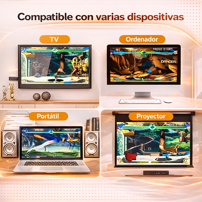 🎮 NostalgiaPlay™ - Consola Pro Edition con 10.000 Juegos + 2 Controles Gratis + Envío Gratis 🔥