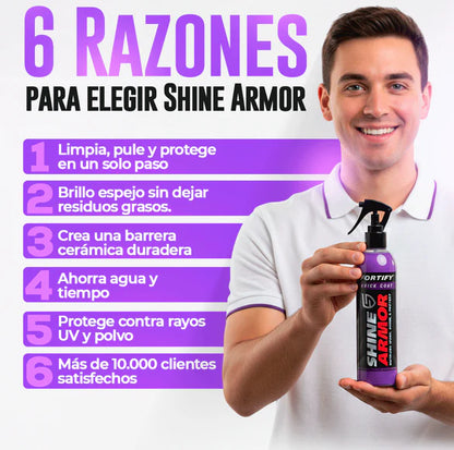 🔥 Shine Armor™ - Brillo Espejo en Segundos Kit Cerámico 3 en 1 + REGALO GRATIS por Tiempo Limitado ⏳