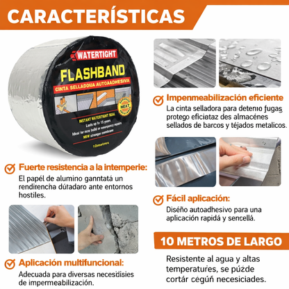 💧 FlashTape Ultra™ - Cinta Impermeable + Reparación Impermeable Instantánea 🔥