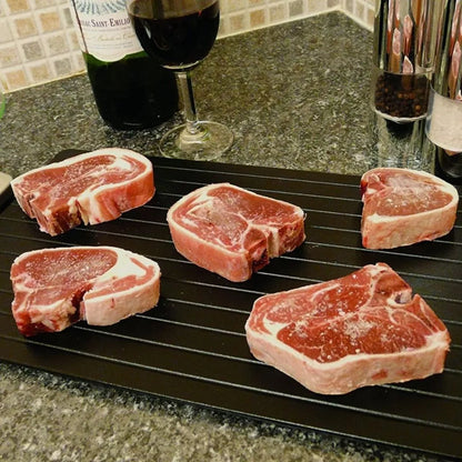 🥵 Descongela+™ – Tabla de Descongelación Rápida + Carne Lista en Minutos + Sin Electricidad 🥩