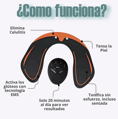 🍑 GluteFit™ Pro - Eleva y Moldea Tus Glúteos - Electroestimulador de Glúteos ⏳