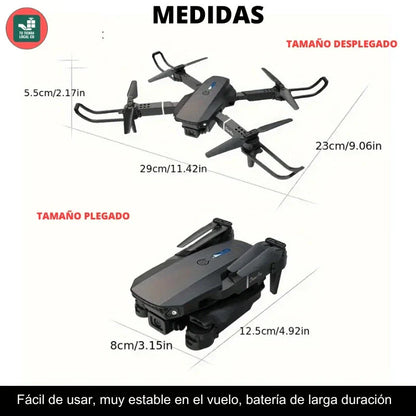 Dron con doble cámara 4K + Maletín Gratis