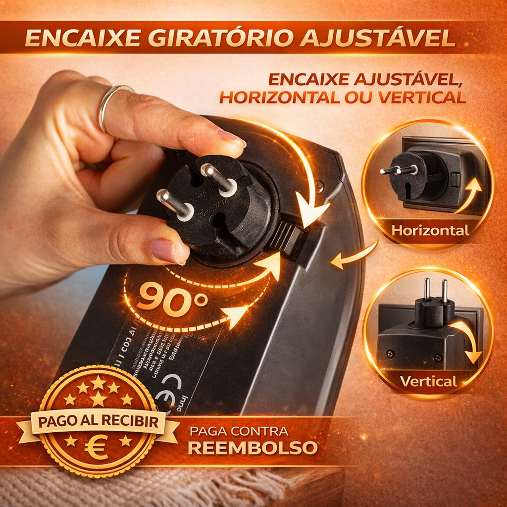 MINI CALEFACTOR DE ENCHUFE PORTÁTIL 400W